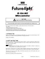 Preview for 34 page of Future light CP-256 MST User Manual