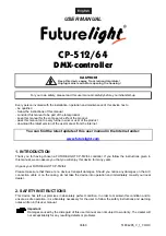 Предварительный просмотр 33 страницы Future light CP-512/64 User Manual