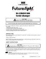 Preview for 4 page of Future light DJ-COLOR 200 User Manual