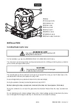 Предварительный просмотр 24 страницы Future light DJ-HEAD 250 WASH User Manual