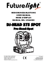 Предварительный просмотр 1 страницы Future light DJ-HEAD 575 SPOT User Manual