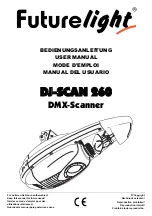 Future light dj-scan 260 User Manual preview