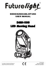 Preview for 1 page of Future light DMH-200 User Manual