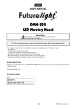 Preview for 34 page of Future light DMH-200 User Manual