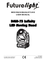 Future light DMH-75 Infinity User Manual preview