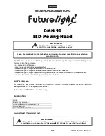 Preview for 4 page of Future light DMH-90 User Manual