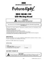 Preview for 3 page of Future light DMH QUAD-150 User Manual