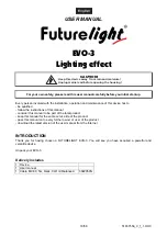 Preview for 18 page of Future light EVO-3 User Manual