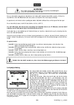 Предварительный просмотр 9 страницы Future light EVO-5 User Manual