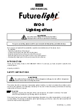 Предварительный просмотр 17 страницы Future light EVO-5 User Manual