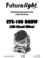 Future light EYE-108 RGBW User Manual preview