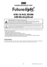 Preview for 4 page of Future light EYE-19 HCL ZOOM User Manual