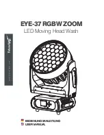 Future light EYE-37 RGBW ZOOM User Manual preview