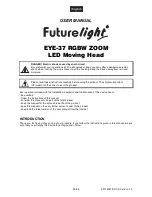 Предварительный просмотр 30 страницы Future light EYE-37 RGBW ZOOM User Manual