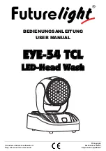 Preview for 1 page of Future light EYE-54 TCL User Manual