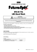 Preview for 3 page of Future light EYE-54 TCL User Manual