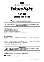 Предварительный просмотр 40 страницы Future light MCF-200 User Manual