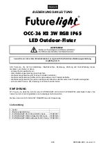 Предварительный просмотр 3 страницы Future light OCC-36 K2 User Manual