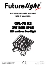 Future light OFL-72 K2 K2 3W RGB IP65 User Manual preview