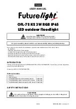 Предварительный просмотр 18 страницы Future light OFL-72 K2 K2 3W RGB IP65 User Manual