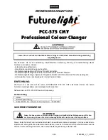 Preview for 4 page of Future light PCC-575 CMY User Manual