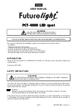 Preview for 19 page of Future light PCT-4000 User Manual