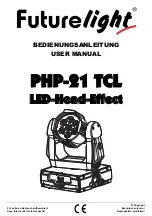 Preview for 1 page of Future light PHP-21 TCL LED-Head-Effect User Manual