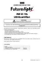 Preview for 3 page of Future light PHP-21 TCL LED-Head-Effect User Manual