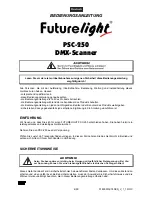 Preview for 4 page of Future light PHW-250 Pro-Head-Wash User Manual