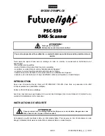 Preview for 48 page of Future light PHW-250 Pro-Head-Wash User Manual