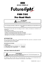 Preview for 54 page of Future light PHW-710E User Manual