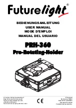 Preview for 1 page of Future light PRH-360 Pro-Rotating-Holder User Manual