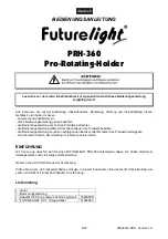 Preview for 4 page of Future light PRH-360 Pro-Rotating-Holder User Manual