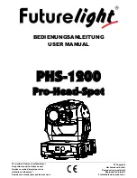 Future light Pro-Head-Spot PHS-1200 User Manual preview