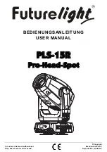 Future light Pro-Head-Spot PLS-15R User Manual preview