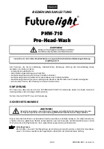 Preview for 4 page of Future light Pro-Head-Wash PHW-710 User Manual