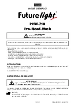 Preview for 54 page of Future light Pro-Head-Wash PHW-710 User Manual