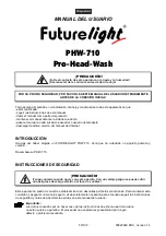 Preview for 79 page of Future light Pro-Head-Wash PHW-710 User Manual