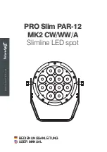 Future light PRO Slim PAR-12 MK2 CW User Manual preview