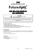 Предварительный просмотр 3 страницы Future light PRO Slim PAR-12 QCL RGBW/RGBA User Manual