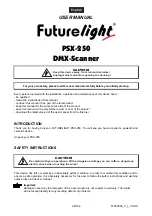 Предварительный просмотр 29 страницы Future light PSX-250 User Manual