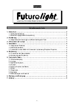 Preview for 3 page of Future light Scan D-200 User Manual