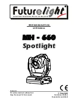 Preview for 1 page of Future light Spotlight MH-660 User Manual