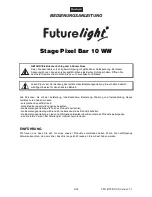 Preview for 3 page of Future light Stage Pixel Bar 10 WW User Manual