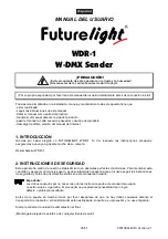 Предварительный просмотр 25 страницы Future light WDR-1 User Manual