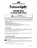 Preview for 4 page of Future light Wizard Wing User Manual