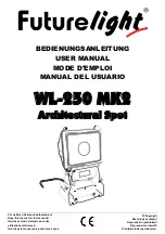 Future light WL-250 MK2 User Manual preview