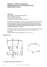 Предварительный просмотр 2 страницы Future Pool BADUTRONIC 2002-2 Installation And Operating Instructions Manual