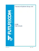 Preview for 1 page of Futurecom DVRS User Manual