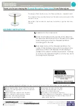 Предварительный просмотр 1 страницы Futureglass Remote Reception Table Assembly Instructions